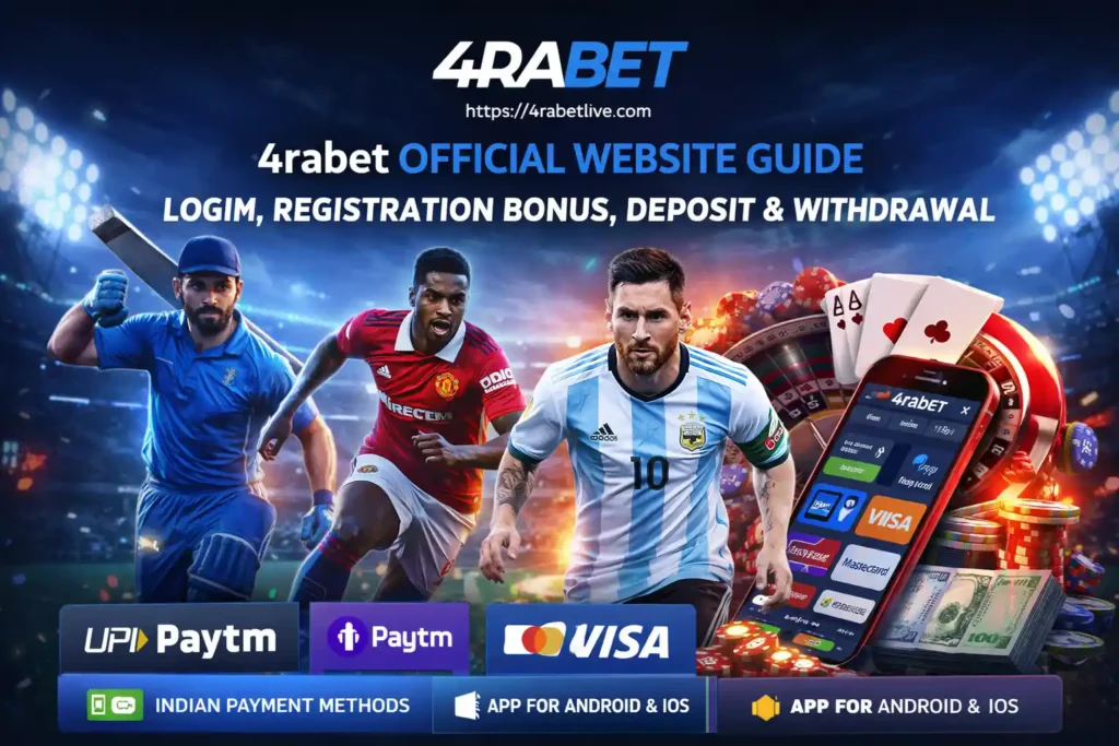 4rabet Official Website Guide Login, Registration Bonus, Deposit & Withdrawal