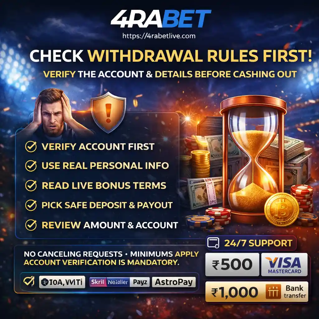 The Withdrawal Rules Come Too late to him who had not read.